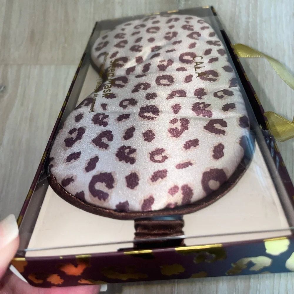 New CALA Cheetah Print Sleep Mask